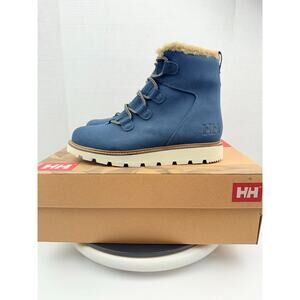 Helly Hansen Alma Womens Sz 9 Blue Suede Hiking Boots Waterproof Shoes 11745_574